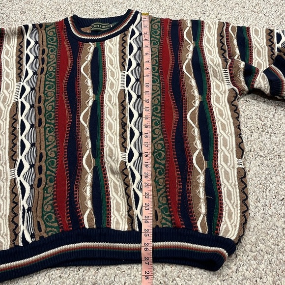 Croft & Barrow Vintage 3D Knit Sweater Men's Sz XL Cabincore Grandpacore - Picture 6 of 9